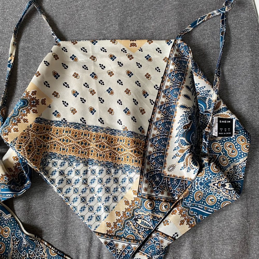 shein bandana top